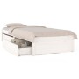 Estructura de cama individual con cajones blanco 90x190 cm de vidaXL, Camas y somieres - Ref: Foro24-3103459, Precio: 200,78 ...