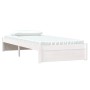 Estructura de cama individual madera maciza blanco 90x190 cm de vidaXL, Camas y somieres - Ref: Foro24-814915, Precio: 98,93 ...