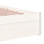 Estructura de cama individual madera maciza blanco 90x190 cm de vidaXL, Camas y somieres - Ref: Foro24-814915, Precio: 98,93 ...