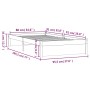Estructura de cama individual madera maciza blanco 90x190 cm de vidaXL, Camas y somieres - Ref: Foro24-814915, Precio: 98,93 ...