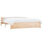 Estructura de cama madera maciza 150x200 cm de vidaXL, Camas y somieres - Ref: Foro24-815049, Precio: 124,88 €, Descuento: %