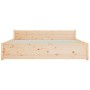 Estructura de cama madera maciza 150x200 cm de vidaXL, Camas y somieres - Ref: Foro24-815049, Precio: 124,88 €, Descuento: %