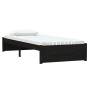 Estructura de cama madera maciza individual negra 75x190 cm de vidaXL, Camas y somieres - Ref: Foro24-814913, Precio: 102,26 ...