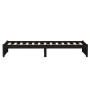 Estructura de cama madera maciza individual negra 75x190 cm de vidaXL, Camas y somieres - Ref: Foro24-814913, Precio: 102,26 ...