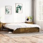 Estructura de cama madera maciza marrón miel 200x200 cm de vidaXL, Camas y somieres - Ref: Foro24-815067, Precio: 199,24 €, D...
