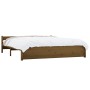 Estructura de cama madera maciza marrón miel 200x200 cm de vidaXL, Camas y somieres - Ref: Foro24-815067, Precio: 199,24 €, D...