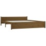 Estructura de cama madera maciza marrón miel 200x200 cm de vidaXL, Camas y somieres - Ref: Foro24-815067, Precio: 199,24 €, D...