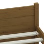 Estructura de cama madera maciza marrón miel 200x200 cm de vidaXL, Camas y somieres - Ref: Foro24-815067, Precio: 199,24 €, D...