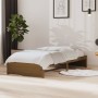 Estructura de cama madera maciza marrón miel 90x190 cm de vidaXL, Camas y somieres - Ref: Foro24-814917, Precio: 110,11 €, De...