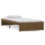 Estructura de cama madera maciza marrón miel 90x190 cm de vidaXL, Camas y somieres - Ref: Foro24-814917, Precio: 110,11 €, De...