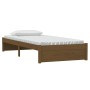 Estructura de cama madera maciza marrón miel 90x190 cm de vidaXL, Camas y somieres - Ref: Foro24-814917, Precio: 110,11 €, De...