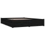 Estructura de cama con cajones negro 140x190 cm de vidaXL, Camas y somieres - Ref: Foro24-3103507, Precio: 260,38 €, Descuent...