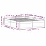 Estructura de cama madera maciza marrón miel 140x190 cm de vidaXL, Camas y somieres - Ref: Foro24-814932, Precio: 101,17 €, D...