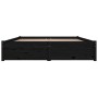 Estructura de cama con cajones negro 140x190 cm de vidaXL, Camas y somieres - Ref: Foro24-3103507, Precio: 260,38 €, Descuent...