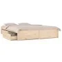 Estructura de cama con cajones 140x200 cm de vidaXL, Camas y somieres - Ref: Foro24-3103513, Precio: 210,46 €, Descuento: %