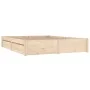 Bed frame with drawers 140x200 cm by vidaXL, Beds and slatted bases - Ref: Foro24-3103513, Price: 210,46 €, Discount: %