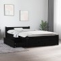 Estructura de cama con cajones negro 90x200 cm de vidaXL, Camas y somieres - Ref: Foro24-3103487, Precio: 226,98 €, Descuento: %