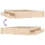 Estructura de cama con cajones 140x200 cm de vidaXL, Camas y somieres - Ref: Foro24-3103513, Precio: 213,43 €, Descuento: %