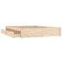 Estructura de cama con cajones 140x200 cm de vidaXL, Camas y somieres - Ref: Foro24-3103513, Precio: 210,46 €, Descuento: %