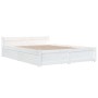 Estructura de cama con cajones blanco 160x200 cm de vidaXL, Camas y somieres - Ref: Foro24-3103570, Precio: 274,02 €, Descuen...