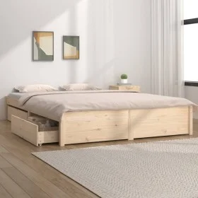 Bettgestell mit Schubladen 160x200 cm von vidaXL, Betten und Lattenroste - Ref: Foro24-3103523, Preis: 224,49 €, Rabatt: %