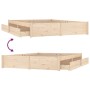 Estructura de cama con cajones 160x200 cm de vidaXL, Camas y somieres - Ref: Foro24-3103523, Precio: 227,21 €, Descuento: %
