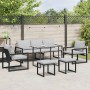 Conjunto de sofás de jardín con cojín 6 pcs Negro Acero en Conjuntos de jardín | Comprar online en Foru.es
