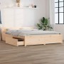 Estructura de cama con cajones 140x200 cm de vidaXL, Camas y somieres - Ref: Foro24-3103559, Precio: 219,58 €, Descuento: %