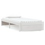 Estructura de cama madera maciza blanco 90x200 cm de vidaXL, Camas y somieres - Ref: Foro24-814935, Precio: 90,37 €, Descuent...