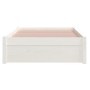 Estructura de cama madera maciza blanco 90x200 cm de vidaXL, Camas y somieres - Ref: Foro24-814935, Precio: 90,37 €, Descuent...