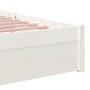 Estructura de cama madera maciza blanco 90x200 cm de vidaXL, Camas y somieres - Ref: Foro24-814935, Precio: 90,37 €, Descuent...