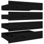 Estructura de cama con cajones doble negro 135x190 cm de vidaXL, Camas y somieres - Ref: Foro24-3103548, Precio: 277,63 €, De...