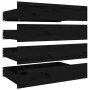 Estructura de cama con cajones doble negro 135x190 cm de vidaXL, Camas y somieres - Ref: Foro24-3103548, Precio: 274,39 €, De...