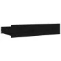 Estructura de cama con cajones doble negro 135x190 cm de vidaXL, Camas y somieres - Ref: Foro24-3103548, Precio: 274,39 €, De...