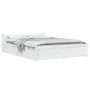 White bed frame with drawers 140x200 cm by vidaXL, Beds and slatted bases - Ref: Foro24-3103560, Price: 261,77 €, Discount: %