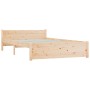 Estructura de cama madera maciza 140x200 cm de vidaXL, Camas y somieres - Ref: Foro24-815044, Precio: 121,65 €, Descuento: %