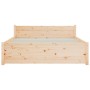 Estructura de cama madera maciza 140x200 cm de vidaXL, Camas y somieres - Ref: Foro24-815044, Precio: 121,65 €, Descuento: %