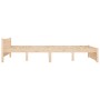Estructura de cama madera maciza 140x200 cm de vidaXL, Camas y somieres - Ref: Foro24-815044, Precio: 121,65 €, Descuento: %