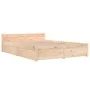Bed frame with drawers 150x200 cm by vidaXL, Beds and slatted bases - Ref: Foro24-3103564, Price: 219,47 €, Discount: %