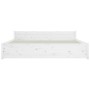Estructura de cama madera maciza blanco 200x200 cm de vidaXL, Camas y somieres - Ref: Foro24-815065, Precio: 198,90 €, Descue...