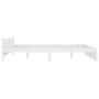 Estructura de cama de madera maciza blanco 160x200 cm de vidaXL, Camas y somieres - Ref: Foro24-815055, Precio: 150,83 €, Des...