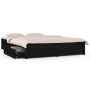 Estructura de cama con cajones negro 120x190 cm de vidaXL, Camas y somieres - Ref: Foro24-3103497, Precio: 249,79 €, Descuent...
