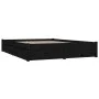 Estructura de cama con cajones negro 120x190 cm de vidaXL, Camas y somieres - Ref: Foro24-3103497, Precio: 246,89 €, Descuent...