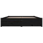 Estructura de cama con cajones negro 120x190 cm de vidaXL, Camas y somieres - Ref: Foro24-3103497, Precio: 249,79 €, Descuent...