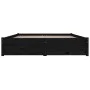 Estructura de cama con cajones negro 120x190 cm de vidaXL, Camas y somieres - Ref: Foro24-3103497, Precio: 246,89 €, Descuent...