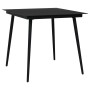 Juego de comedor de jardín 3 piezas ratán PVC negro en Conjuntos de jardín | Comprar online en Foru.es