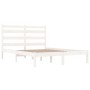 Estructura de cama madera maciza de pino blanco 120x200 cm de vidaXL, Camas y somieres - Ref: Foro24-3103644, Precio: 115,42 ...