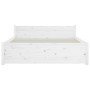 Estructura de cama madera maciza blanca 140x200 cm de vidaXL, Camas y somieres - Ref: Foro24-815045, Precio: 142,43 €, Descue...
