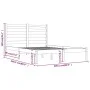 Honey brown solid pine wood bed frame 200x200 cm by vidaXL, Beds and slatted bases - Ref: Foro24-3103671, Price: 155,10 €, Di...