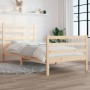Estructura de cama de madera maciza de pino 90x200 cm de vidaXL, Camas y somieres - Ref: Foro24-3103698, Precio: 89,52 €, Des...